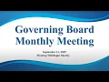 Download Lagu Governing Board Monthly Meeting - September 11, 2025