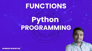 Python programming Chapter 11 Functions