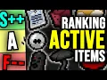 Ranking Isaac ACTIVE ITEMS by Their USEFULNESS