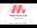 1 Materialize CSS Installation