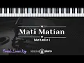 Download Lagu Mati Matian - Mahalini (KARAOKE PIANO - FEMALE LOWER KEY)