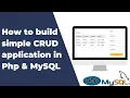 Simple CRUD Application in PHP MySQL