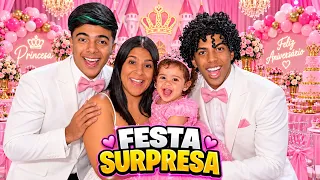 VAMOS FAZER UMA FESTA DE PRINCESA PARA A IRMÃ DO ESTEVÃO E DO GABRIEL 🩷