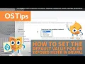 How to Set the Default Value for an Exposed Filter in Drupal