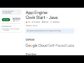 App Engine Qwik Start - Java GSP068 Step By Step Guide