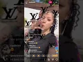 Bhad bhabie birt ay Instagram live showing off her braids