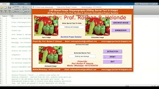 LSB Based Image Steganography Using Matlab Source Code Hiding Secret Text In Image Using LSB