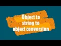 NodeJS Interview Question Object to string to object conversation