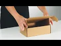 How to fold Self-Locking Mailing Boxes Brown Kraft Die Cut