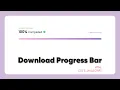 Download Progress Bar HTML CSS Javascript