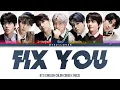 Lagu BTS - Fix You [Clear Audio] (English Color Coded Lyrics)
