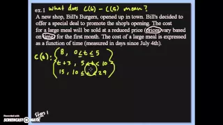 How to solve Piecewise Word Problems Algebra