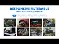 Responsive Filterable Image Gallery using HTML CSS JavaScript