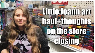 Thoughts on Joann closing little art Haul