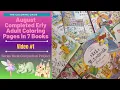 Completed Eriy Romantic Country Coloring Pages 7 Full-Page Spreads 1 of a Series