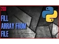 PYTHON EXERCISES - Fill array from text file
