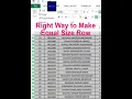 Download Lagu How To Make equal size row in excel
