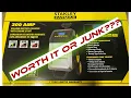 STANLEY FATMAX 200 AMP BATTERY CHARGER UNBOXING