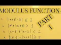 Learn Modulus function in minutes Relevant for iit jee class 11 Problem solving is easy