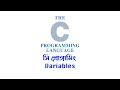 variables in c programming in