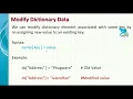 Unit 2 II Chapter 10 II Working with Dictionaries and tuples II Dictionary Operations II Part 2