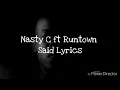 Nasty c ft Runtown said lyrics