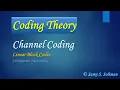 Coding Theory 06 - Syndrome Decoding of Block Codes