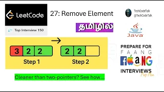 LeetCode 27 Java Program to Remove Element Array In-Place Trick Explained in Tamil