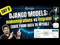 Day 8 Master Django Models makemigrations migrate Saving Form Data By Ashwath M Shetty