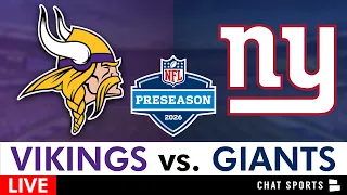 Vikings vs Giants Live Streaming Scoreboard Free Play-By-Play Highlights Preseason Week 1