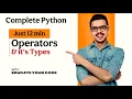 Part-7 Python Operators Explained Types of Operators in Python Made Easy