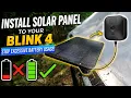 Solar Panel With Built in Battery for Blink 4 Outdoor Camera