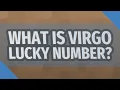 What is Virgo lucky number