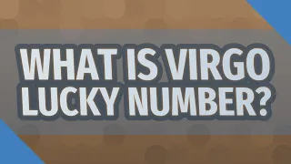 What is Virgo lucky number