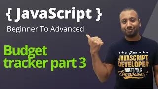 javascript bangla tutorial 11 task - peronsal tracker phase 3