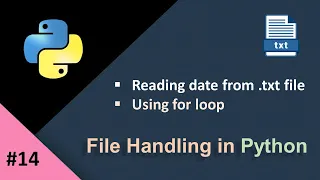 Reading File Using For Loop Python Python File Handling Tutorial