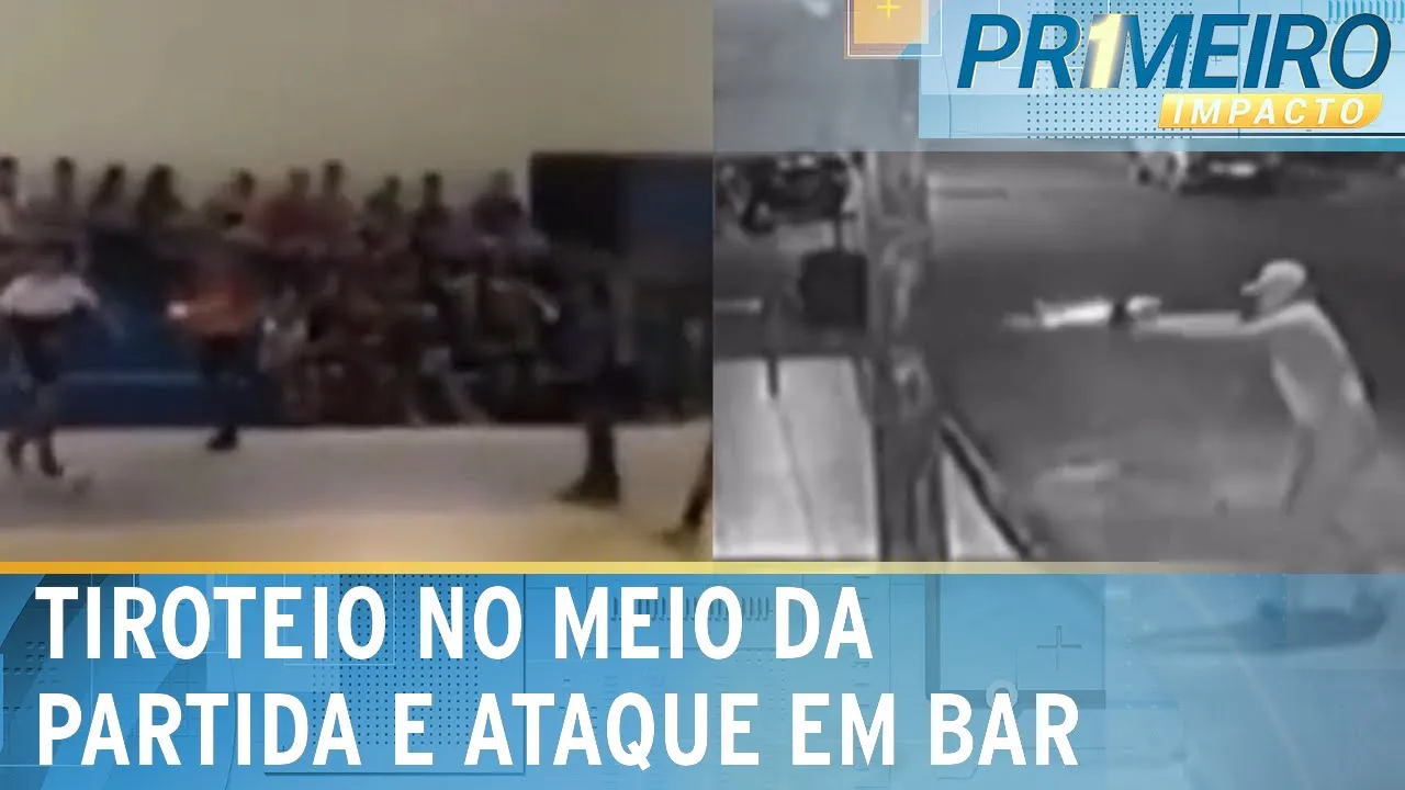 Partida de futsal termina em tiroteio e correria | Primeiro Impacto (27/11/23)