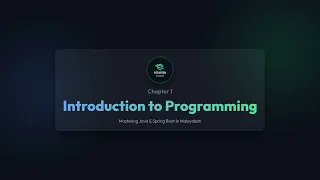 Introduction to Programming Mastering Java Spring Boot in Malayalam Chapter 1