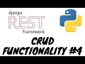 Django CRUD API w Django Rest Framework Create Retrieve Update and Delete Functionality