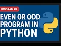 Python Program to Check Even or Odd Number Beginner Friendly Tutorial