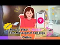 How To View T-Mobile Text Messages Call Logs Online