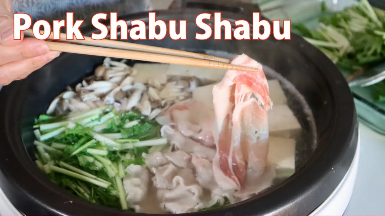 Pork Shabu Shabu Recipe - Japanese Cooking 101