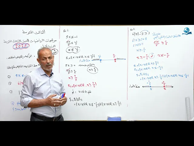 ⁣مرشحات رياضيات الثالث المتوسط 2025 الجزء الرابع