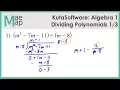 KutaSoftware Algebra 1 - Dividing Polynomials Part 1