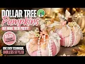 Dollar Tree Fabric Pumpkins Easy Fall DIY Pumpkin Makeover