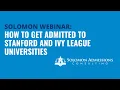 How to Gain Admission to Stanford and Ivy League Universities in 2026
