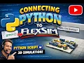 Connect Python with FlexSim Run External Scripts Get Output
