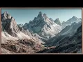 Lagu Silent Winter Peaks | A Majestic Mountain Landscape for Hiking | Still Art Screen Saver | 4K