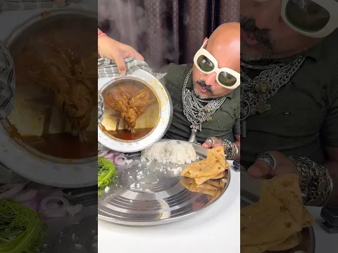 Desi murga thali challenge…😍🍗 #chickenlegpiece #ulhaskamathe #foodchallenge #foodie #food #shorts