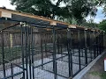 TSC Retriever Dog Kennel 6 Install Part 2 - Roof Supports and Metal Roof Install